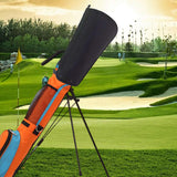 Maxbell Golf Bag Rain Cover Foldable Top Cover for Practice Golf Clubs Driving Range black