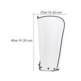 Maxbell Golf Bag Rain Cover Foldable Top Cover for Practice Golf Clubs Driving Range White