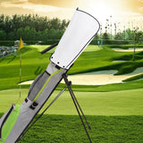 Maxbell Golf Bag Rain Cover Foldable Top Cover for Practice Golf Clubs Driving Range White