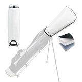 Maxbell Golf Bag Rain Cover Foldable Top Cover for Practice Golf Clubs Driving Range White