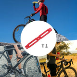 Maxbell Bike Bottle Cage Adapter Riding Aluminum Alloy Mountain Road Bike Adjustment Red 14x1.8cm
