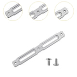 Maxbell Bike Bottle Cage Adapter Riding Aluminum Alloy Mountain Road Bike Adjustment Silver 14x1.8cm