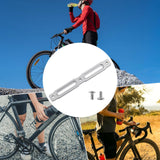 Maxbell Bike Bottle Cage Adapter Riding Aluminum Alloy Mountain Road Bike Adjustment Silver 14x1.8cm