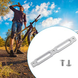 Maxbell Bike Bottle Cage Adapter Riding Aluminum Alloy Mountain Road Bike Adjustment Silver 14x1.8cm