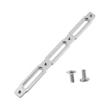 Maxbell Bike Bottle Cage Adapter Riding Aluminum Alloy Mountain Road Bike Adjustment Silver 20.5x1.8cm