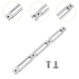 Maxbell Bike Bottle Cage Adapter Riding Aluminum Alloy Mountain Road Bike Adjustment Silver 20.5x1.8cm
