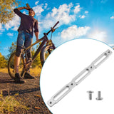 Maxbell Bike Bottle Cage Adapter Riding Aluminum Alloy Mountain Road Bike Adjustment Silver 20.5x1.8cm