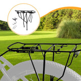 Maxbell Rear Bike Rack Bike Luggage Cargo Rack for Food Delivery Cycling Accessories Thicken Large Hole