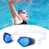 Maxbell Swimming Goggles Electroplating Diving Goggles for Diving Outdoor Snorkeling White