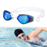 Maxbell Swimming Goggles Electroplating Diving Goggles for Diving Outdoor Snorkeling White