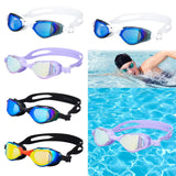 Maxbell Swimming Goggles Electroplating Diving Goggles for Diving Outdoor Snorkeling White