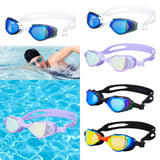 Maxbell Swimming Goggles Electroplating Diving Goggles for Diving Outdoor Snorkeling White