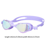 Maxbell Swimming Goggles Electroplating Diving Goggles for Diving Outdoor Snorkeling Purple