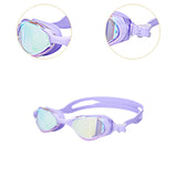 Maxbell Swimming Goggles Electroplating Diving Goggles for Diving Outdoor Snorkeling Purple