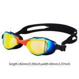 Maxbell Swimming Goggles Electroplating Diving Goggles for Diving Outdoor Snorkeling Black and Red