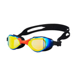 Maxbell Swimming Goggles Electroplating Diving Goggles for Diving Outdoor Snorkeling Black and Red