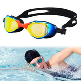 Maxbell Swimming Goggles Electroplating Diving Goggles for Diving Outdoor Snorkeling Black and Red