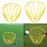 Maxbell Golf Ball Metal Range Basket Balls Range Accessories Storage Bucket