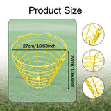 Maxbell Golf Ball Metal Range Basket Balls Range Accessories Storage Bucket