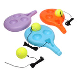 Maxbell Youth Tennis Racket Set Tool Exercise Solo Tennis Training Kit Park Backyard blue