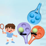 Maxbell Youth Tennis Racket Set Tool Exercise Solo Tennis Training Kit Park Backyard blue
