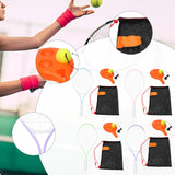 Maxbell Youth Tennis Racket Set Tool Exercise Solo Tennis Training Kit Park Backyard blue