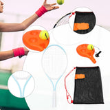 Maxbell Youth Tennis Racket Set Tool Exercise Solo Tennis Training Kit Park Backyard blue