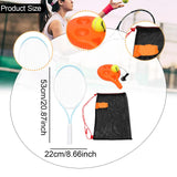 Maxbell Youth Tennis Racket Set Tool Exercise Solo Tennis Training Kit Park Backyard blue