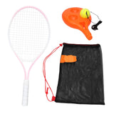 Maxbell Youth Tennis Racket Set Tool Exercise Solo Tennis Training Kit Park Backyard Pink