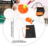 Maxbell Youth Tennis Racket Set Tool Exercise Solo Tennis Training Kit Park Backyard Pink