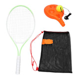 Maxbell Youth Tennis Racket Set Tool Exercise Solo Tennis Training Kit Park Backyard green