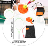 Maxbell Youth Tennis Racket Set Tool Exercise Solo Tennis Training Kit Park Backyard green
