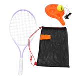 Maxbell Youth Tennis Racket Set Tool Exercise Solo Tennis Training Kit Park Backyard violet