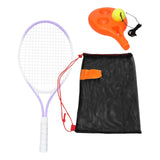 Maxbell Youth Tennis Racket Set Tool Exercise Solo Tennis Training Kit Park Backyard violet