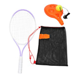 Maxbell Youth Tennis Racket Set Tool Exercise Solo Tennis Training Kit Park Backyard violet