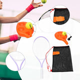 Maxbell Youth Tennis Racket Set Tool Exercise Solo Tennis Training Kit Park Backyard violet