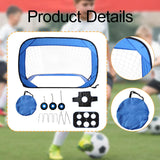 Maxbell Soccer Goal Net for Kids Folded Training Equipment for Park Court Playground Look A