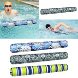 Maxbell Inflatable Pool Noodle Floats 51'' Pool Noodles for Beach Swimming Pool Lake blue leaves
