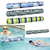 Maxbell Inflatable Pool Noodle Floats 51'' Pool Noodles for Beach Swimming Pool Lake blue leaves