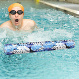 Maxbell Inflatable Pool Noodle Floats 51'' Pool Noodles for Beach Swimming Pool Lake blue leaves