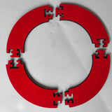 Maxbell Dart Board Surround Splicing Design EVA Dart Board Wall Protector for Office Outer Diameter 71 cm