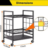 Maxbell Blueprint Storage Rack Map Cabinet Metal Wrapping Paper Cart for School Home