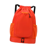 Maxbell Basketball Backpack Bag Folding Racketcarry Bag for Volleyball Travel orange