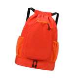 Maxbell Basketball Backpack Bag Folding Racketcarry Bag for Volleyball Travel orange