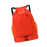 Maxbell Basketball Backpack Bag Folding Racketcarry Bag for Volleyball Travel orange