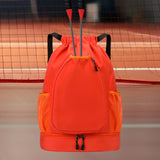Maxbell Basketball Backpack Bag Folding Racketcarry Bag for Volleyball Travel orange