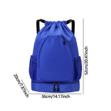 Maxbell Basketball Backpack Bag Folding Racketcarry Bag for Volleyball Travel blue