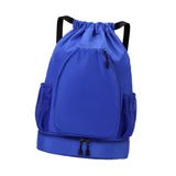 Maxbell Basketball Backpack Bag Folding Racketcarry Bag for Volleyball Travel blue