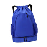 Maxbell Basketball Backpack Bag Folding Racketcarry Bag for Volleyball Travel blue