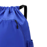 Maxbell Basketball Backpack Bag Folding Racketcarry Bag for Volleyball Travel blue